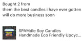 SPAMdle CANdle Soy Wax Hemp Wick