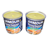 Repurposed Vienna Sausage Mosquito Candles with Hemp Wicks Soy Wax