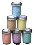 Mason Jar 8oz Soy Wax Candle Organic Hemp Wick