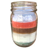 Mason Jar Candle Upcycled Recycled Paraffin Soy Wax Organic Hemp Wick