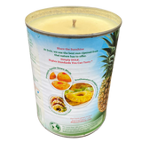 Pina Colada Scented Soy CANdle Hemp Wick Repurposed Eco Friendly Gag Gift