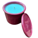 Longaberger Pottery Upcycled Balsam Pine Scented Candles Soy Wax Organic Hemp Wick