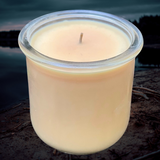 Pumpkin Spice Pastry Upcycled Yogart Jar Soy Candle Organic Hemp Wick