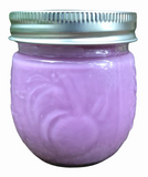 Lavender Scented Candles Soy Wax Upcycled Vintage Fruit Jars Organic Hemp Wick