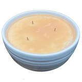 Pumpkin Spice Pastry Soy Candles Handmade Upcycled Reusable Ceramic Bowl Organic Hemp Wicks