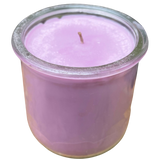 Lavender Upcycled Yogurt Jar Soy Candle Organic Hemp Wick