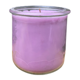Lavender Upcycled Yogurt Jar Soy Candle Organic Hemp Wick
