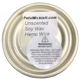 Vegetable CANdle 8oz Soy Wax Choice of Scents Organic Hemp Wick