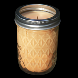 Pumpkin Spice Pastry Scented Candles Upcycled Mason Jar Soy Wax Organic Hemp Wick