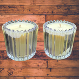 Citronella Lemongrass Soy Candles Upcycled Votives Organic Hemp Wicks Essential Oils