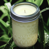 Mason Jar 8oz Soy Wax Candle Organic Hemp Wick