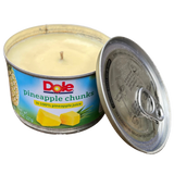 Pina Colada Scented Soy CANdle Hemp Wick Repurposed Eco Friendly Gag Gift