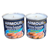 Vienna Sausage CANdle (Set of 2) Soy Wax Choice of Scents Organic Hemp Wicks