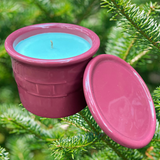 Longaberger Pottery Upcycled Balsam Pine Scented Candles Soy Wax Organic Hemp Wick