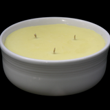 Citronella Lemongrass Soy Candles Handmade Upcycled Reusable Ceramic Bowl Organic Hemp Wicks