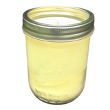 Vintage Mason Jar Candle Citronella Lemongrass Essential Oils Soy WaxOrganic Hemp Wick