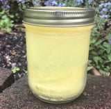 Vintage Mason Jar Candle Citronella Lemongrass Essential Oils Soy WaxOrganic Hemp Wick