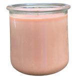 Espresso Latte Soy Candles Handmade Upcycled Yogurt Jar Organic Hemp Wick