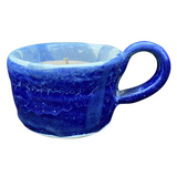 Handmade Pottery Vanilla Scented Candles  Soy Wax