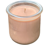Espresso Latte Soy Candles Handmade Upcycled Yogurt Jar Organic Hemp Wick