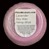 Lavender Scented Candles Soy Wax Upcycled Vintage Fruit Jars Organic Hemp Wick
