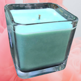 Eucalyptus Soy Candle Upcycled Glass Container Organic Hemp Wick