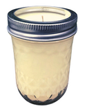 Citronella Lemongrass Soy Candles Mason Jar  Organic Hemp Wick Essential Oils