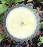 Citronella Lemongrass Soy Candles Upcycled Votives Organic Hemp Wicks Essential Oils