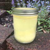 Vintage Mason Jar Candle Citronella Lemongrass Essential Oils Soy WaxOrganic Hemp Wick