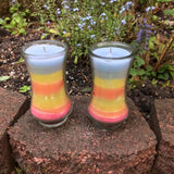 Recycled Paraffin (Ultimate Upcycled) Soy Candle Upcycled Glass Container Organic Hemp Wick