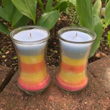 Recycled Paraffin (Ultimate Upcycled) Soy Candle Upcycled Glass Container Organic Hemp Wick