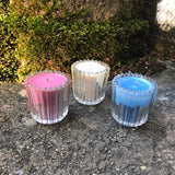 Soy Candles Handmade USA Red White And Blue Upcycled Reusable Votives Organic Hemp Wicks