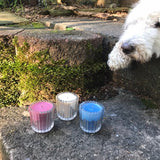 Soy Candles Handmade USA Red White And Blue Upcycled Reusable Votives Organic Hemp Wicks