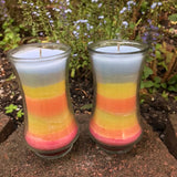 Recycled Paraffin (Ultimate Upcycled) Soy Candle Upcycled Glass Container Organic Hemp Wick