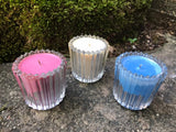 Soy Candles Handmade USA Red White And Blue Upcycled Reusable Votives Organic Hemp Wicks
