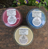 Soy Candles Handmade USA Made Red White and Blue Upcycled Reusable Clear Round Glass Organic Hemp Wicks