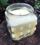 Citronella Lemongrass Soy Candles Handmade Upcycled Glass Decanter Organic Hemp Wick Essential Oils