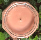 White Citrus Scented Soy Candles Handmade Upcycled Reusable Glass Decanter w Lid Organic Hemp Wick