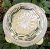 Citronella Lemongrass Soy Candles Handmade Upcycled Glass Decanter Organic Hemp Wick Essential Oils