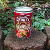 Sirloin Burger Soup Can 19oz CANdle Soy Wax Hemp Wick