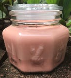 White Citrus Scented Soy Candles Handmade Upcycled Reusable Glass Decanter w Lid Organic Hemp Wick