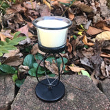 Soy Candles Handmade Upcycled  Pedestal Votive Organic Hemp Wick