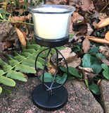 Soy Candles Handmade Upcycled  Pedestal Votive Organic Hemp Wick