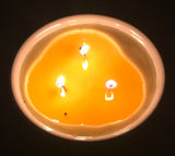 Soy Candles Handmade Choice of Scents Upcycled Green Ceramic Bowl Organic Hemp Wicks