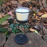 Soy Candles Handmade Upcycled  Pedestal Votive Organic Hemp Wick