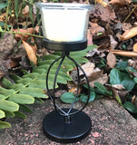 Soy Candles Handmade Upcycled  Pedestal Votive Organic Hemp Wick