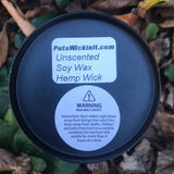 Soy Candles Handmade Upcycled  Pedestal Votive Organic Hemp Wick