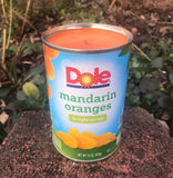 Mandarin Orange Zero Waste Soy CANdle Hemp Wick 15oz