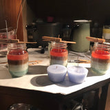 Mason Jar Candle Upcycled Recycled Paraffin Soy Wax Organic Hemp Wick