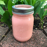 White Citrus Ssented Candles Upcycled Mason Jar Soy Wax Organic Hemp Wick